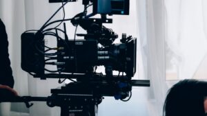 black and gray video camera